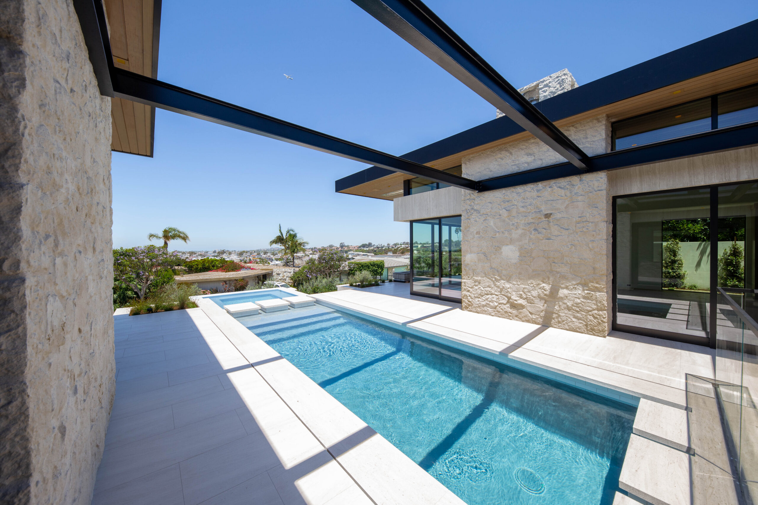 Luxury custom home in Dana Point, California featuring premium stone and tile installation by Epic Ceramic & Stone.
