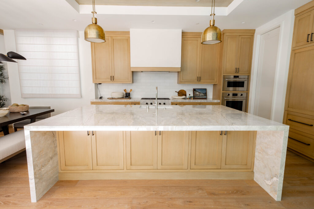 Luxury kitchen countertop design and stone installation by Epic Ceramic and Stone in Orange County California